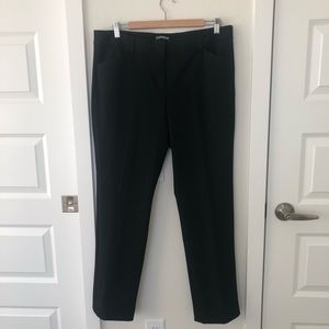 Express Editor Mid-Rise Straight Leg Dress Pants